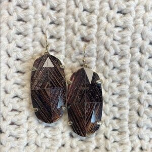 Kendra Scott Brown Geometric Earrings